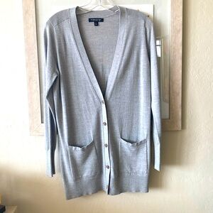 Banana Republic long gray cardigan